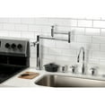 thumbnail image 2 of Kingston Brass KS8701ZX Millennium Deck Mount Pot Filler Faucet, Polished Chrome, 2 of 8