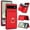 Red, variant on ELEHOLD Case for Google Pixel 6a,Business PU Leather Stand Case with Card Holder & Ring Holder,Deeppurple