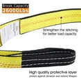 thumbnail image 4 of Correa de remolque Recovery Tow Strap JCHL de 5 cm x 6 m, resistente, 11.800 kg, 4 of 8