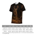 thumbnail image 6 of LAOLIUSN Men's Deer Graphic T Shirt Buck Wildlife Hunting Tee Forest Antler All Over Print Crew Neck Short Sleeve Shirt S-4XL, 6 of 7