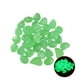 thumbnail image 1 of Verde 100 piezas Piedra luminosa suministro transfronterizo jardín pecera piedra artificial guijarros de color luminiscente piedra luminosa fluorescente/Material: Resina/diámetro 2,2 cm/(17*12*4,210), 1 of 13