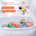 thumbnail image 4 of Cochecito de juguete para bebé y asiento de coche de juguete para bebé con mordedor colgante Juguetes de sonajero Clip en cochecito de juguete Juguetes de bebé de felpa suave para niños y niñas de 3 TUNC Sencillez, 4 of 5
