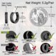 thumbnail image 5 of Norse Viking Runes Hoop Earrings For Men Women 12mm Huggie Hoops Aaa G, 5 of 5