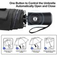 thumbnail image 4 of Folding Travel Umbrella Windproof Strong - 8 Ribs Uv Protection Umbrella Black, 4 of 5