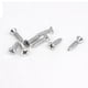 thumbnail image 3 of Soportes de estante de pared plegables de metal esmaltado blanco de 8" de largo, 4 piezas, 3 of 5