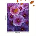 thumbnail image 3 of Textured Violet Floral Oil Painting Canvas Print, Perfect Wall Art for Living Room Bedroom Office Dining Room Hallway, 3 of 8