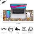 thumbnail image 5 of Long Mouse Pads for Desk,Halloween Skulls Pumpkins and Cauldrons Desk Mats on Top Of Desks, Desk Mouse Pad Extra Large with 3mm Non-Slip Base and Stitched Edge for Gaming,Office,Work,Home 31.5x11.8in, 5 of 5