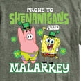 thumbnail image 3 of SpongeBob SquarePants - Prone To Shenanigans And Malarkey - Men's Short Sleeve Graphic T-Shirt, 3 of 6