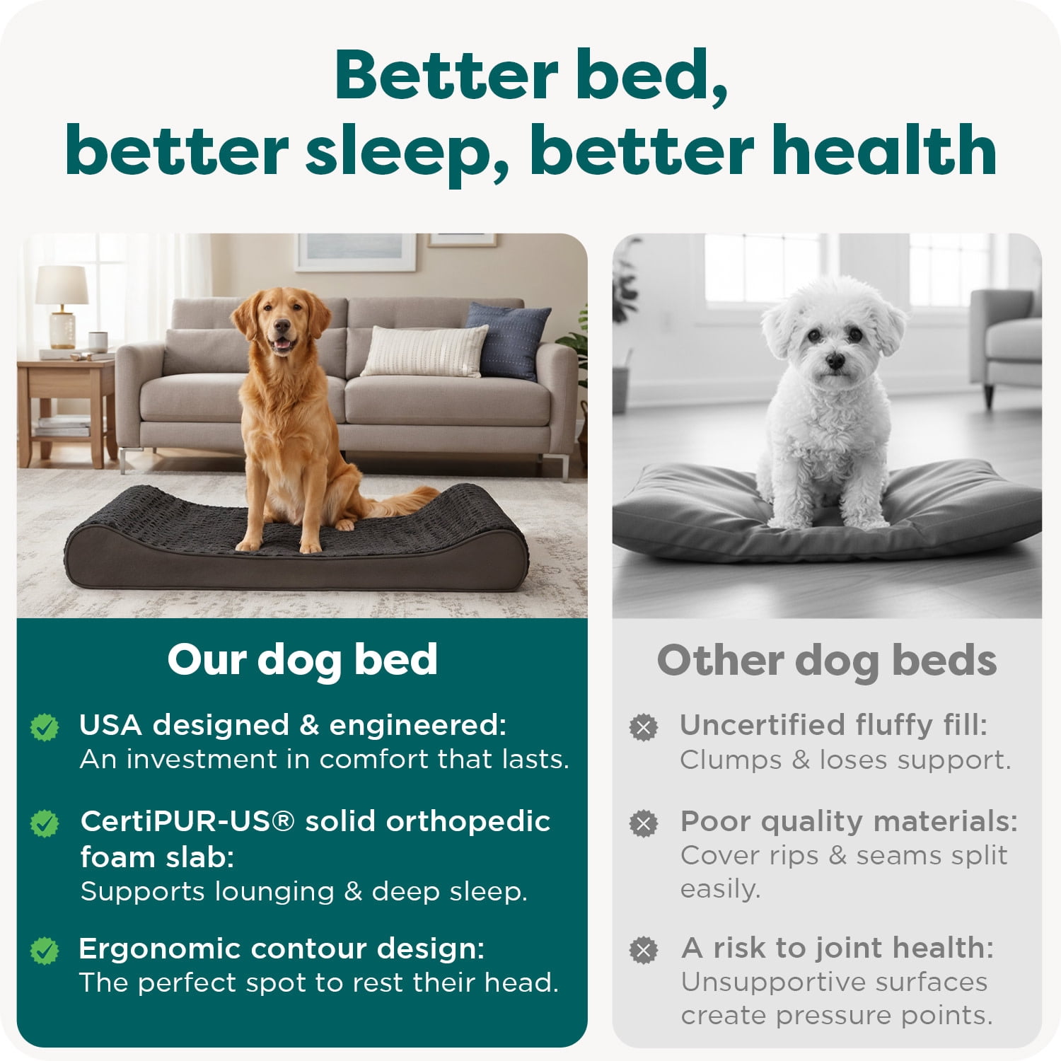 FurHaven | Orthopedic Ultra Plush Luxe Lounger Pet Bed for Dogs & Cats, Chocolate, Jumbo Plus
