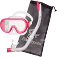 thumbnail image 1 of Reef Tourer Máscara y Snorkel de una Sola Ventana para Niños de 4 a 9 Años, Color Rosa Brillante, 1 of 6