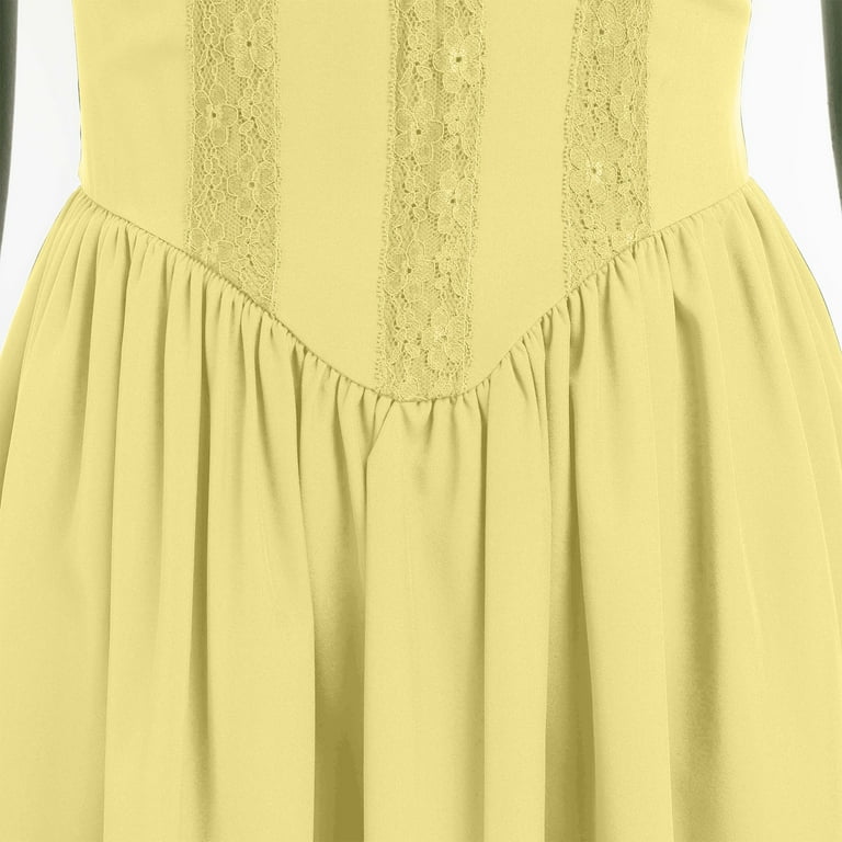 IDOPIP Corset Dresses for Women Spaghetti Strap Flare Summer Midi Dress  Lace Lace Bustier Sundress - Walmart.com