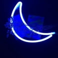 thumbnail image 2 of Coloody Moon Shaped Neon Signs Led Neon Light Art Decorative Lights Wall Decor-Blue Moon, 2 of 2