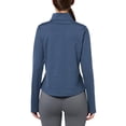 thumbnail image 2 of Camisa Under Armour Motion para mujer, media cremallera, XL, gris y azul marino, 2 of 3