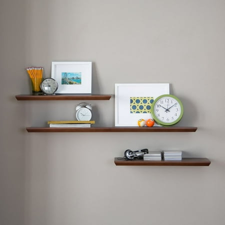 Belham Living Easy Mount Floating Shelves Set Of 3 Espresso Belham Living Easy Mount Floating Shelves Set Of 3 Espresso Com
