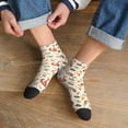 thumbnail image 3 of Naloa Autumn Forest Animals Ankle Socks for Women Non Slip Socks No Show Socks Classic Low Cut Casual Socks Casual Socks, 3 of 7