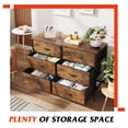 thumbnail image 6 of GALAXHERO 6-Drawer Fabric Dresser, 50-Inch TV Stand Wide Chest of Drawers for Bedroom, Closet, Living Room, Rustic Brown, 6 of 9