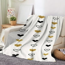 KCEHTA Valentines Day Blanket, Small Valentine Heart Blanket, Valentines Day Heart Throw Blanket, Decorative Lightweight Flannel Blanket Nap Blanket for Couch Bed Sofa, 29.53x39.37 inch