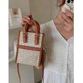 thumbnail image 2 of Kukuzhu Women's Straw Crossbody Bag Woven Shoulder Hobo Bay Leather Handbag Ethnic Style Purse Small Totes, 2 of 7