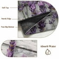 thumbnail image 2 of Spring Lavender Floral Area Rug 3x5 Washable Rug Non Slip Watercolor Purple Flower Wood Grain Large Area Rug Indoor Floor Carpet for Entryway Bedroom Kitchen Living Room Home Office Dining Room, 2 of 8