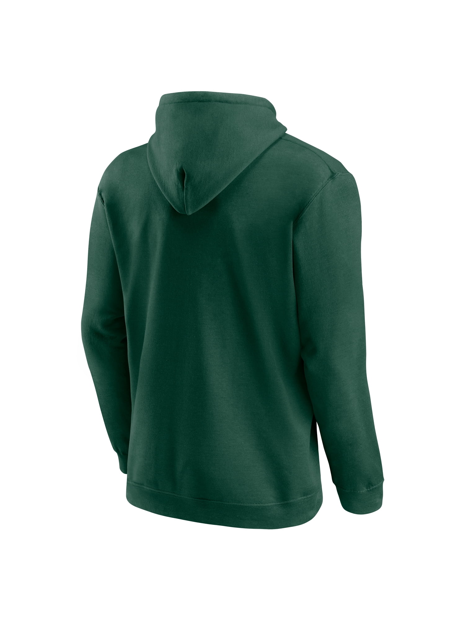 NCAA Miami Hurricanes Men's Green Stacked Cotton Fleece Pullover Hoodie, Up to Size 3XL