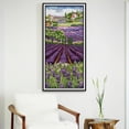 thumbnail image 3 of GUOOL Cross Stitch Embroidery DIY Needlework Embroidery Set - Lavender Flower, DIY 25x57cm, 3 of 9