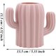 thumbnail image 3 of Rosa, verde - Portalápices, juego de 2 portalápices de escritorio, organizador, estuche para brochas de maquillaje, estuche creativo y divertido con forma de cactus para suministros de oficina, 3 of 5