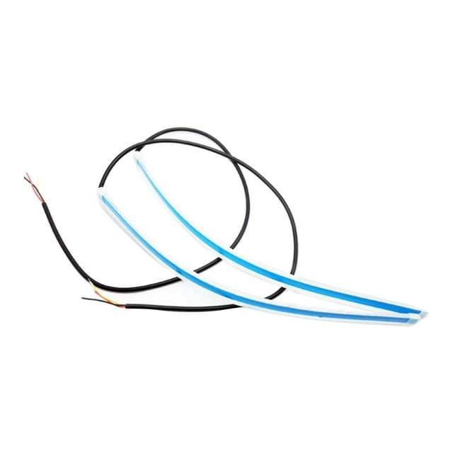 2 piezas coche Zulema Flexible adhesivo LED Luz de circulación diurna tira de R 45cm Pon la luz de cruce