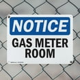 thumbnail image 5 of (2 Pack) Gas Meter Room OSHA Notice Sign 14 Inch X 10 Inch Plastic Sign, Weather Resistant, UV Protected for Workplace, Business, and Construction Site, Made in the USA, 5 of 8