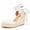 White, variant on Dellytop Womens Platform Closed Toe Ankle Strap Lace Up Summer Shoes Espadrilles Wedge Sandals