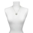 thumbnail image 3 of Delight Jewelry Silvertone Panther Silver-tone You Mean the World to Me Ring Necklace, 18", 3 of 4
