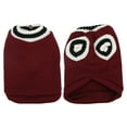 thumbnail image 2 of M Buder Ropa de Punto Chaleco Escolar Cuello en V para Mascotas Perro Gato Conejo Chinchilla Vino Talla XL Invierno 26 cm / 10.2 inches de Largo Diseño Tridimensional y Material Suave, 2 of 9