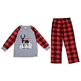 thumbnail image 4 of Matching Family Christmas Pajamas Women Men Plaid Deer Sleepwear Elk Clothes Pjs, 4 of 6