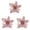 Pink, variant on Clearance Christmas Artificial Flower, Glitter Petal Ornament for Tree Wreath Table Display BL