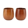 thumbnail image 1 of Tazas de té de madera hechas a mano, multifuncionales, seguras, ecológicas, de madera maciza, para beber té, café, vino, cerveza, bebidas calientes, 2 unidades, 1 of 14