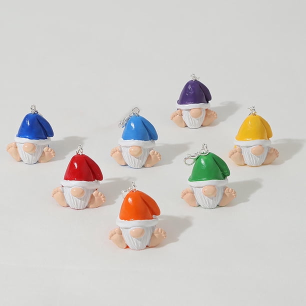 Adorno de Gnomo Sin Cara - Mini colgante de resina de 3,4" para decoración de jardín, patio, balcón y escritorio