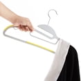 thumbnail image 3 of VECELO 50 Pack Heavy Duty Plastic Hangers, 360º Swivel Hook Coat Hangers, Non-Slip, Space-Saving, Multicolor, 3 of 17
