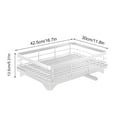 thumbnail image 3 of Amacok Dish Drying Rack, Large Drainboard, Fits Over Or Next to Kitchen Sink, Utensil Holder for Countertop, Dishrack for Plates, Cups & Organization, 3 of 6