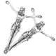 thumbnail image 3 of Diy Jesus Figurine Diy Crucifix Wall Cross Jesus Statue Home Use Silver 5.40X4.00X1.00CM Church Decoration 2Pack, 3 of 4