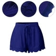 thumbnail image 2 of Fashionable Shorts for Women with Lace Embellishments and Drawstring Elastic Waist Shorts, 2 of 8