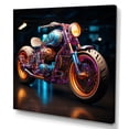 thumbnail image 2 of Designart "Pop Art Inspired Bike" Motorcycle Canvas Art Print, 2 of 7