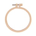thumbnail image 2 of Frogued Plastic Cross Stitch Embroidery Hoop Circle Sewing Frame DIY Needlework Tool (Bamboo Color,10.5cm), 2 of 14