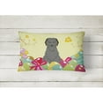 thumbnail image 2 of Carolines Treasures BB6081PW1216 Easter Eggs Briard Black Canvas Fabric Decorative Pillow, 12H x16W, multicolor, 2 of 3