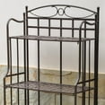 thumbnail image 2 of International Caravan Santa Fe 4 Tier Iron Bakers Rack in Matte Brown, 2 of 4