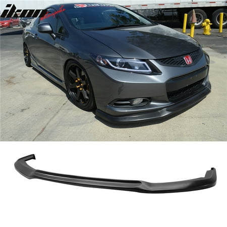 Mach 1 Chin Spoiler - Fits 12-13 Honda Civic 2 Door Coupe Ikon Front Bumper Lip Spoiler Chin
