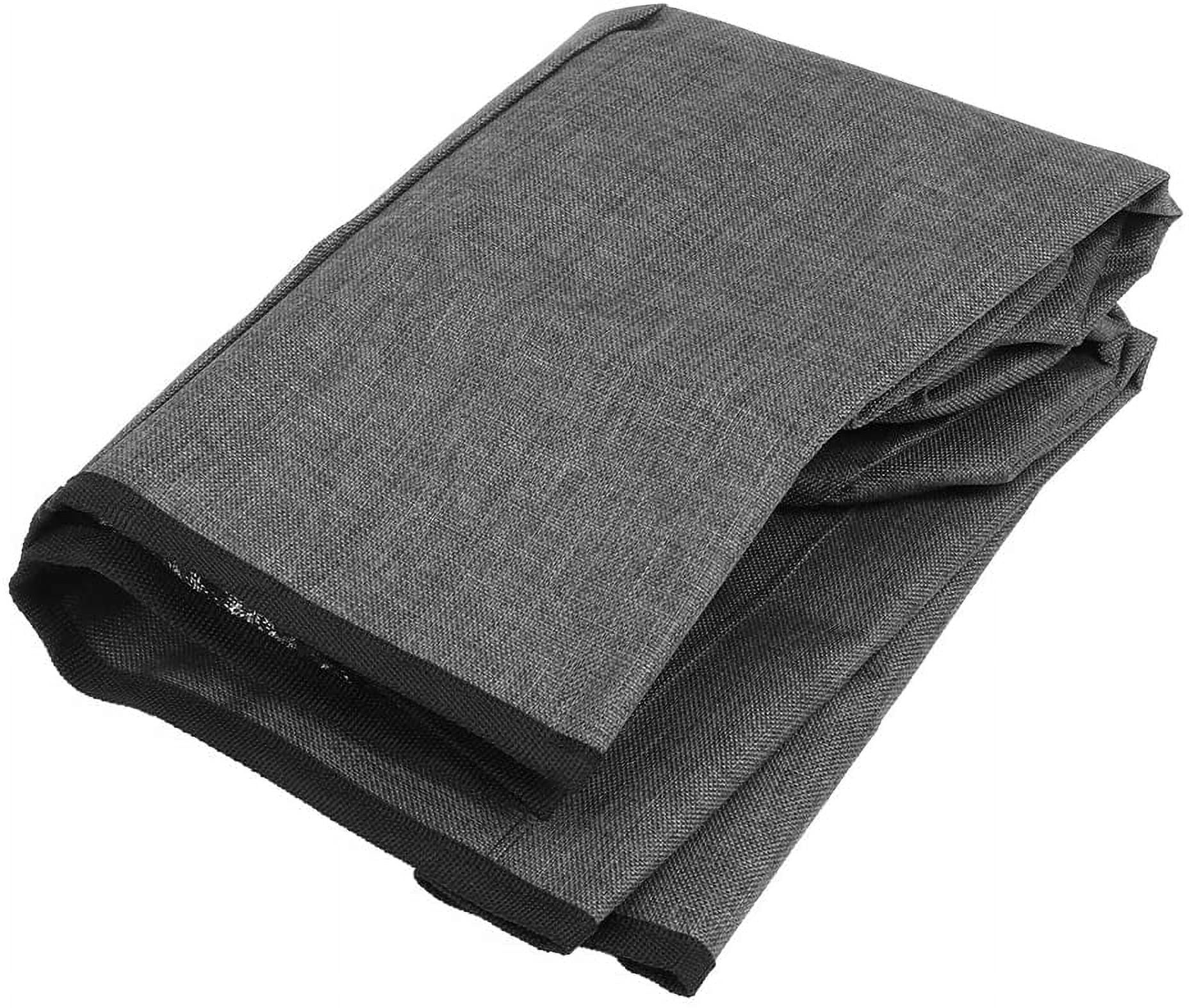 ABPETE Air Fryer Cover Dust Cover, Round Protective Cover Bag Small Household Appliance Dust Cover with 2 Pocket and Handle for Electric Pressure/Rice Cooker, 38x38.7cm/15x15.2in(Black)