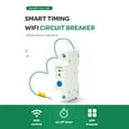 thumbnail image 2 of Interrupteur de Circuit Intelligent Wi-Fi 1P, Interrupteur de Rail DIN, Contrôle via Application Ewelink, Compatible avec et Commande Vocale Assistante pour la Domotique, 2 of 7