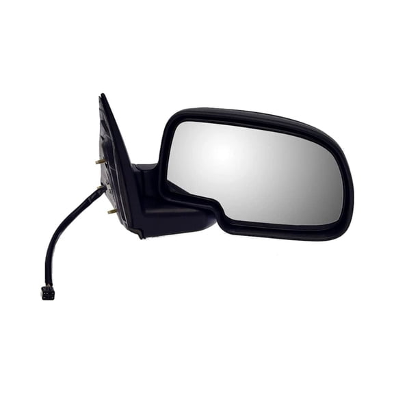 KarParts360 For Chevy Silverado 3500/1500 2003 2004 2005 2006 Side View Mirror Passenger Side | Black Housing | Plastic | Electric Adjustment | Glass Clear | Powered Mirror | Replacement For 15226945