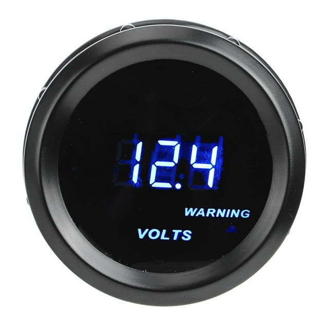 Medidor De Voltaje Digital Para Automóvil, Con Carcasa Negra, 12 V, Herramienta De Medición Precisa Con Pantalla LED Para Automóviles De Gasolina De 4, 6 Y 8 Cilindros.