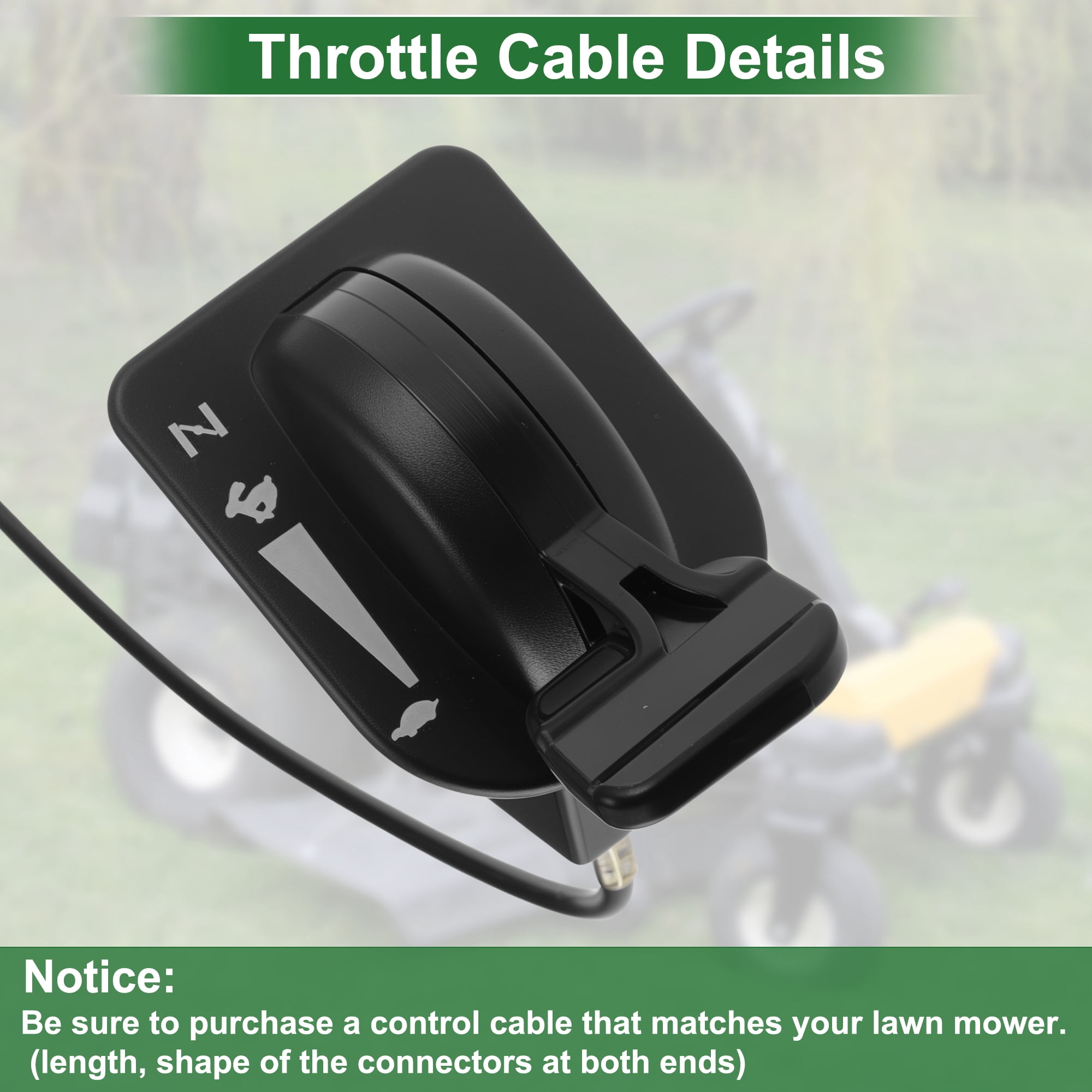 Unique Bargains Lawn Mower Throttle Cable for CUB CADET XT1-LT42 EFI 2017-2020 94605254