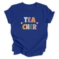 thumbnail image 4 of ZJXFGS Women'S Teacher Tshirts School Outfits for Teachers Teacher Clothes for Women First Day Of School Teacher Shirt Blue L, 4 of 5